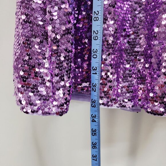 Grace Karin Girls Sequined Purple Party Dress Size 12Y - Picture 7 of 10